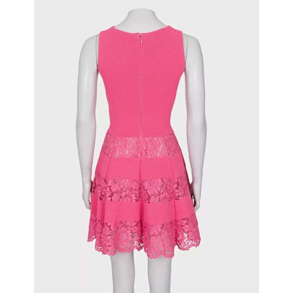 Valentino Valentino Pink Lace Detail Dress - Size XS Pre-owned Pink Lace Good condition - Inside View