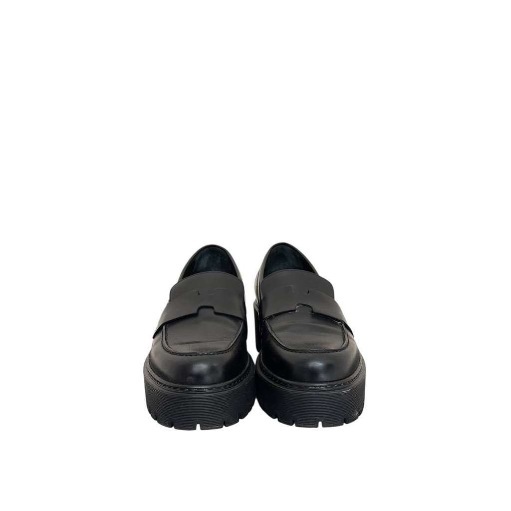 Hermès Elegant Hermes Hitch Loafers - Black Glacéd Calfskin - Size 39 Pre-owned Black Leather Good condition - Inside View