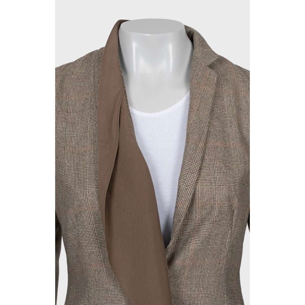 Brunello Cucinelli Brunello Cucinelli Brown Cashmere Jacket - Size 42 M Pre-owned Brown Wool Good condition - Model View
