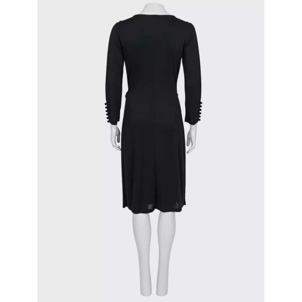 Valentino Valentino Black Bow Rhinestone Dress - IT 44 L Pre-owned Black Never worn - Inside View