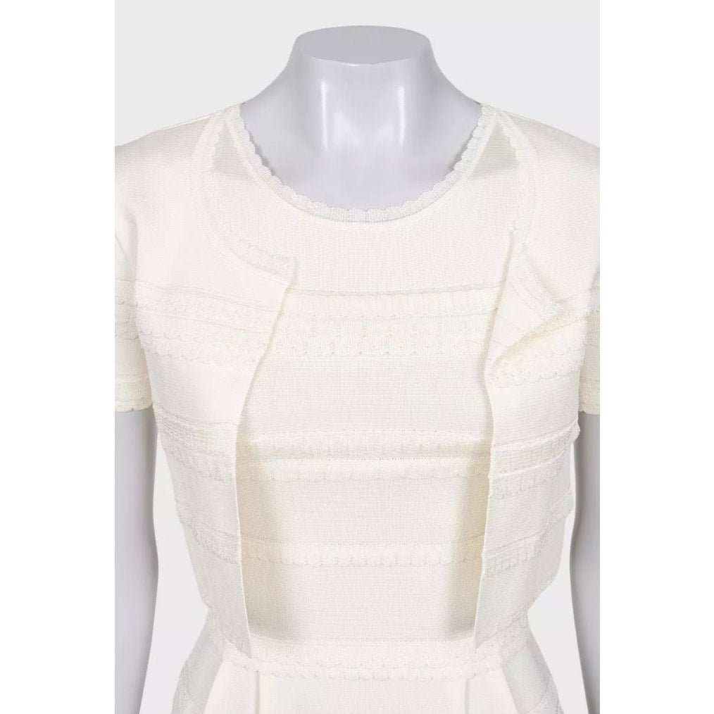 Christian Dior Christian Dior White Dress & Jacket Set - Size S Pre-owned White Good condition - Model View
