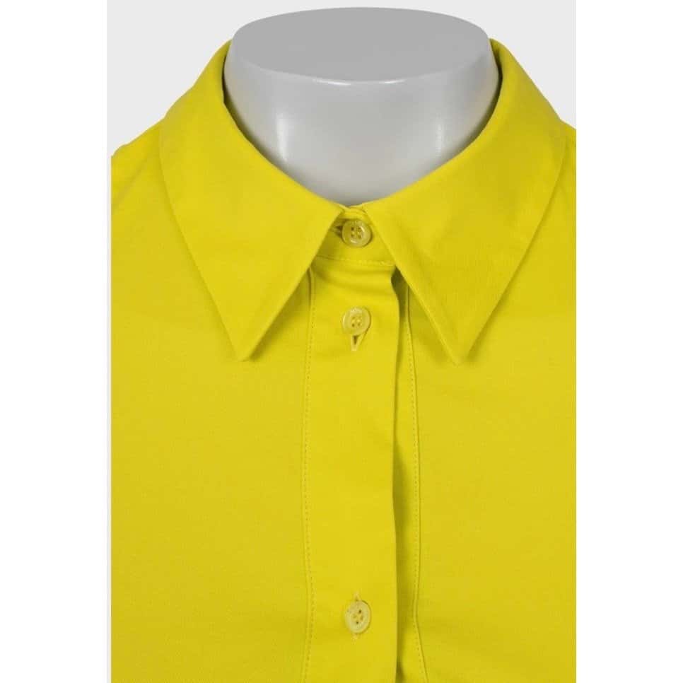 Christian Dior Christian Dior Yellow Cotton Blend Fitted Shirt Dress IT 42/M Pre-owned Yellow Cotton Good condition - Model View