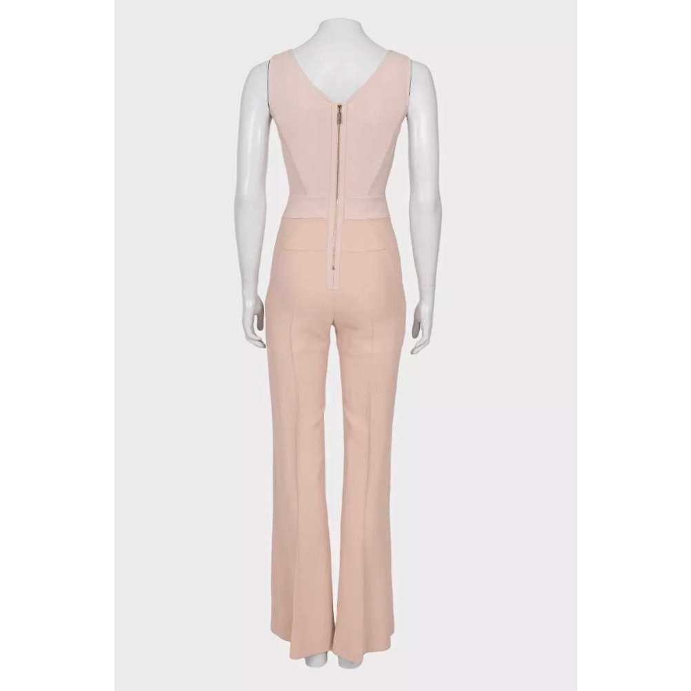 Elie Saab Elie Saab Fitted Lace-Embellished Jumpsuit EU34 XS Pre-owned Beige Lace Good condition - Inside View