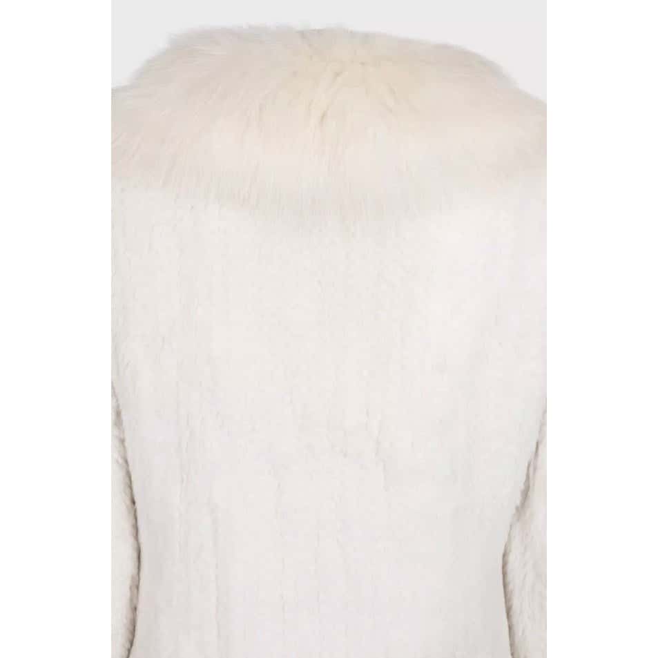 Valentino Valentino Roma Luxurious White Faux Fur Coat - Size XL Pre-owned White Good condition - Box View