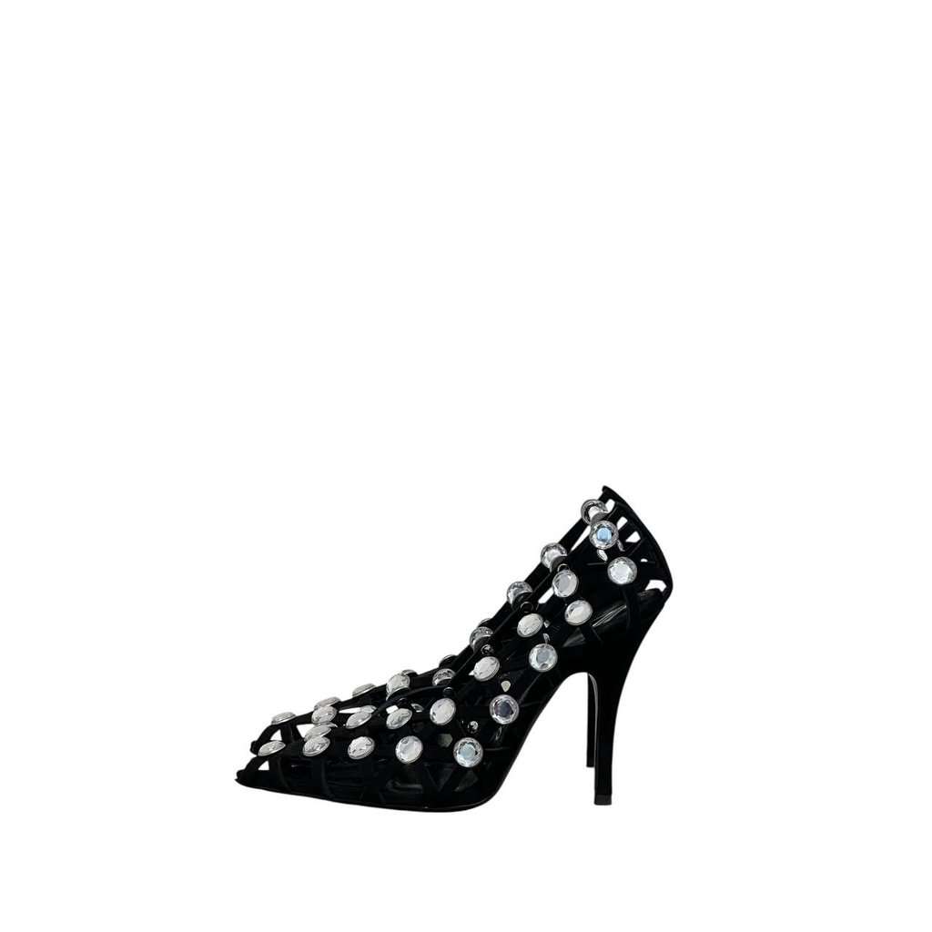 The Attico NWOB The Attico 'Grid' Pump Black Silver Heels Sz.38.5 pre-owned Black Never worn - Front View