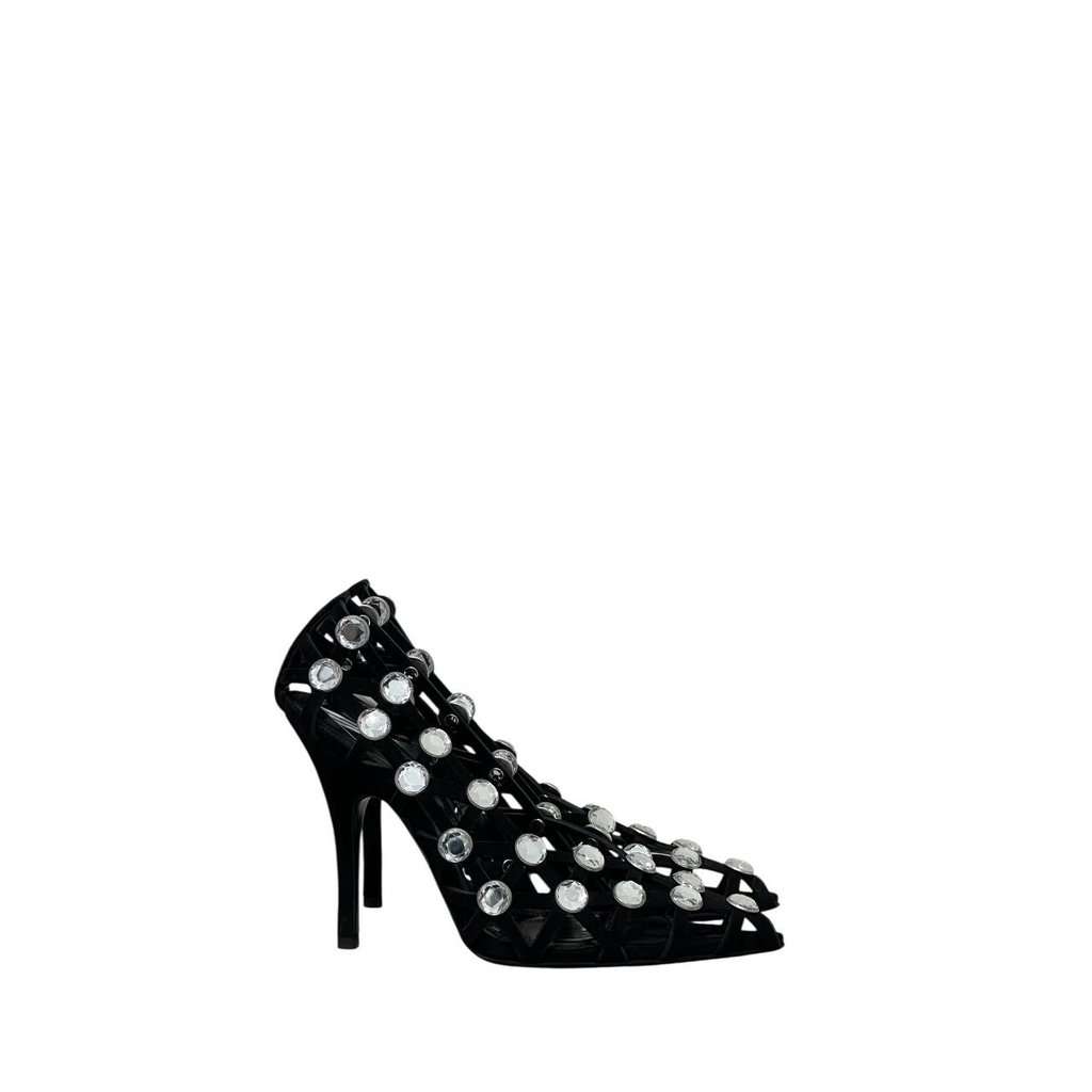 The Attico NWOB The Attico 'Grid' Pump Black Silver Heels Sz.38.5 pre-owned Black Never worn - Back View