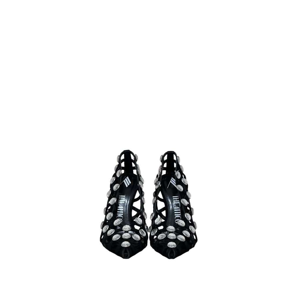 The Attico NWOB The Attico 'Grid' Pump Black Silver Heels Sz.38.5 pre-owned Black Never worn - Inside View