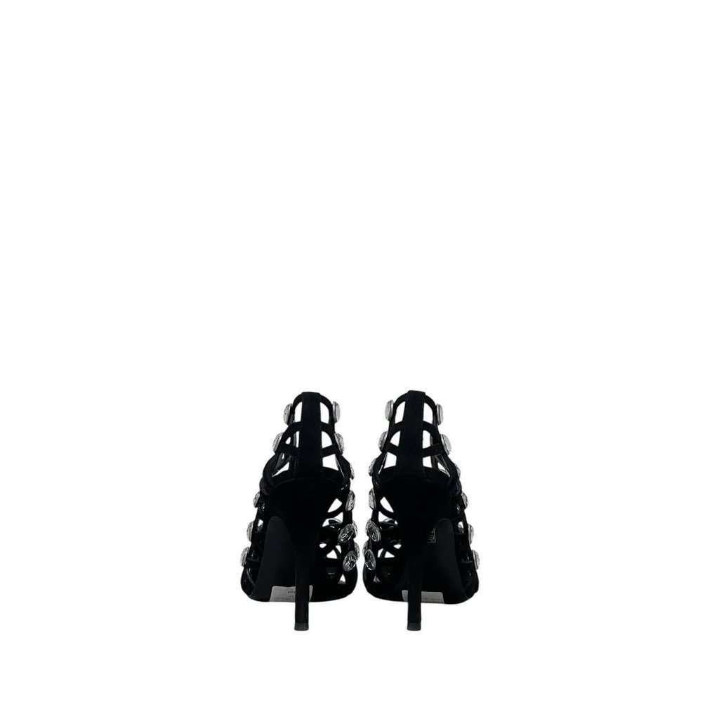 The Attico NWOB The Attico 'Grid' Pump Black Silver Heels Sz.38.5 pre-owned Black Never worn - Model View