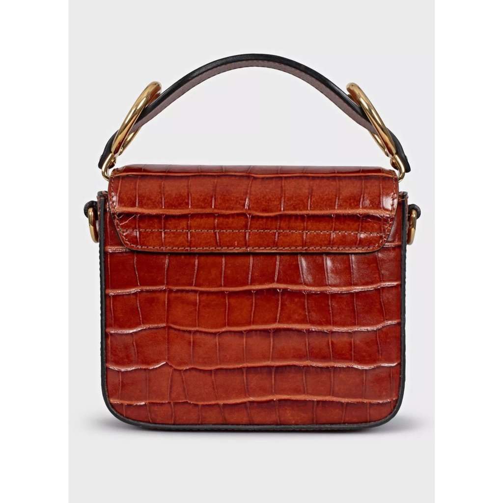 Chloé Chloe C Mini Crossbody Brown Leather Bag Pre-owned Brown Leather Good - Inside View