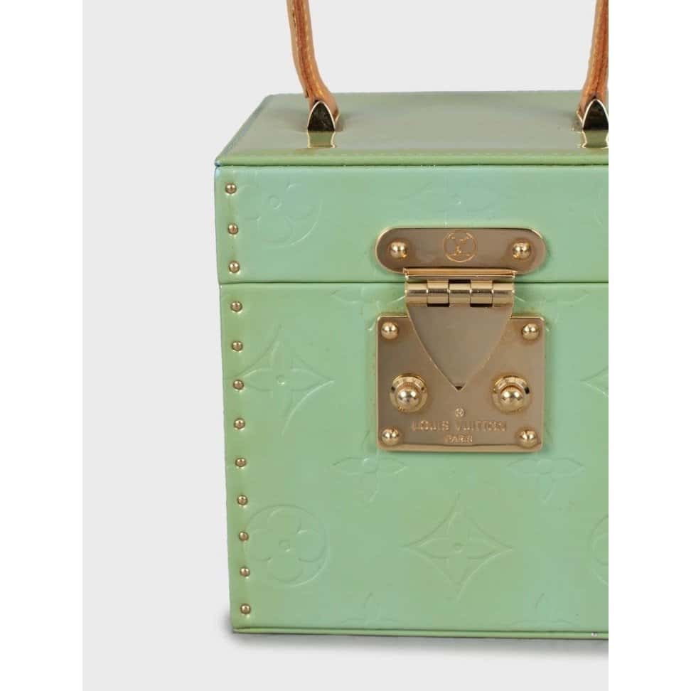 Louis Vuitton Louis Vuitton Bleecker Box Green Monogram Vernis Handbag Pre-owned Green Leather Good condition - Box View