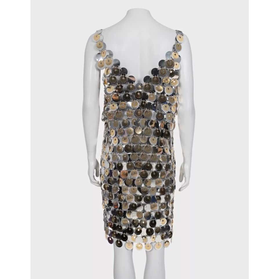Paco Rabanne Stunning Paco Rabanne x H&M Silver Metal Dress - Size XL Pre-owned Silver Good condition - Inside View
