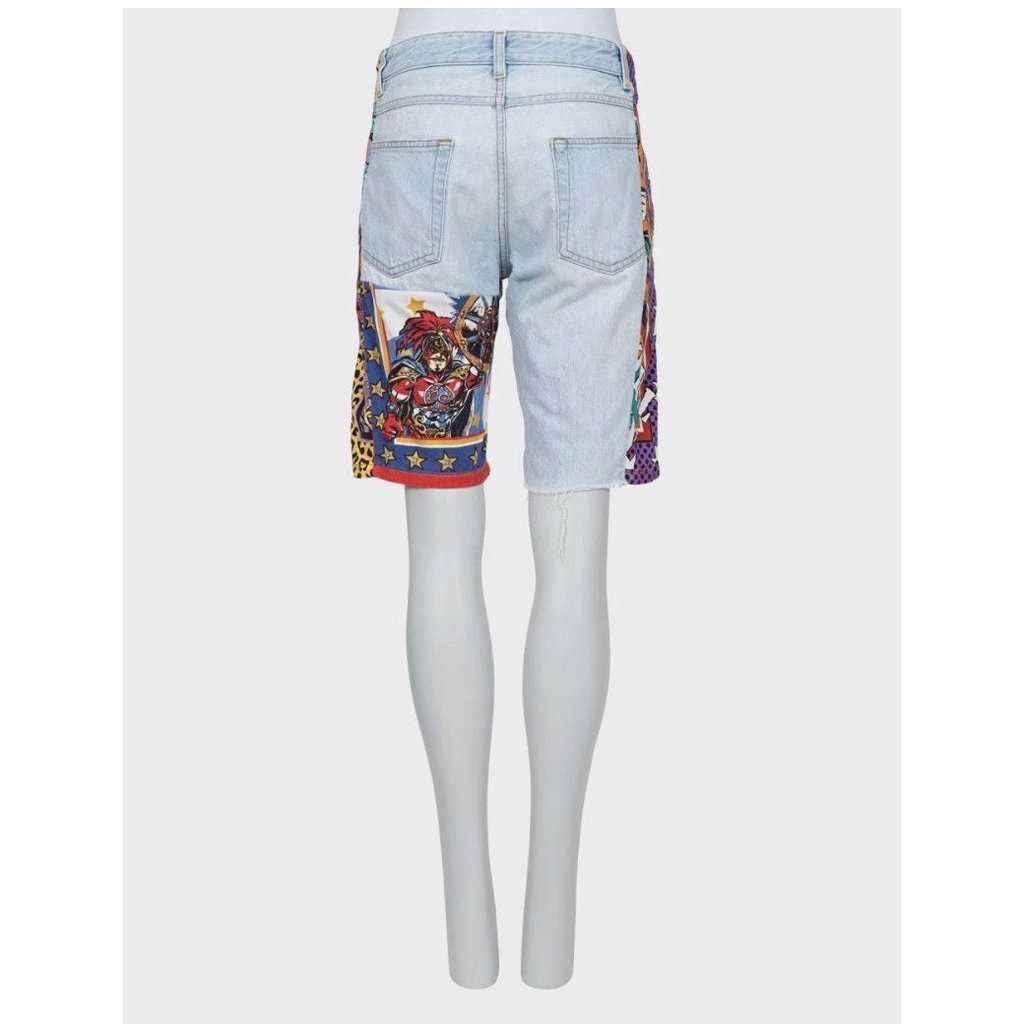 Dolce & Gabbana Dolce & Gabbana Mixed Panel Denim Shorts IT46/XL Pre-owned Silver Denim Good condition - Inside View