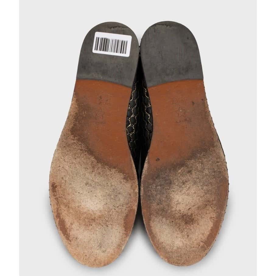 Christian Dior Christian Dior J’Adior Mesh Ballet Flats - Size 38 pre-owned Black Lace Good condition - Box View