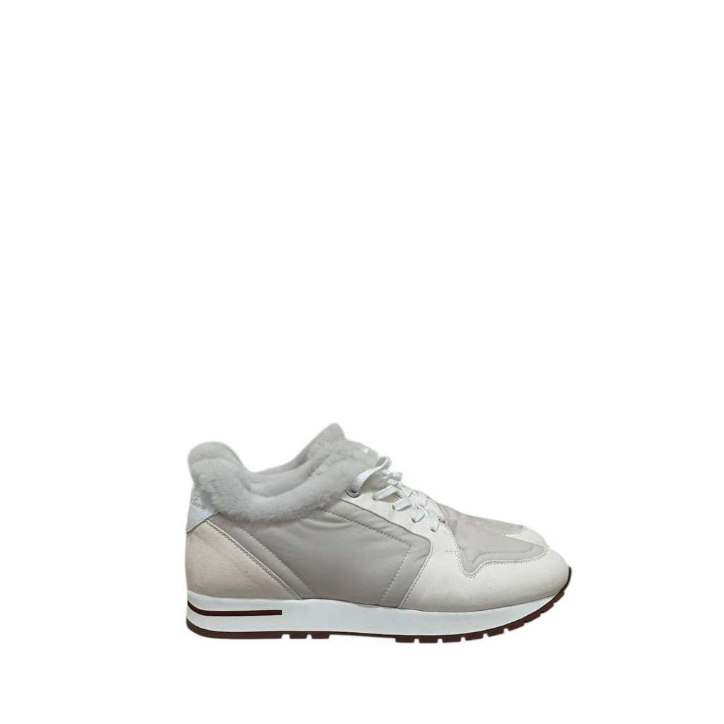 Loro Piana NWOB Loro Piana Luxe Faux Fur Trainers  Size 38 Pre-owned Red Never worn - Back View