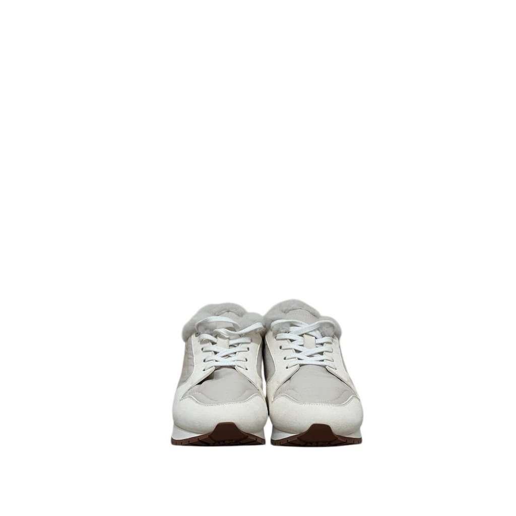 Loro Piana NWOB Loro Piana Luxe Faux Fur Trainers  Size 38 Pre-owned Red Never worn - Inside View