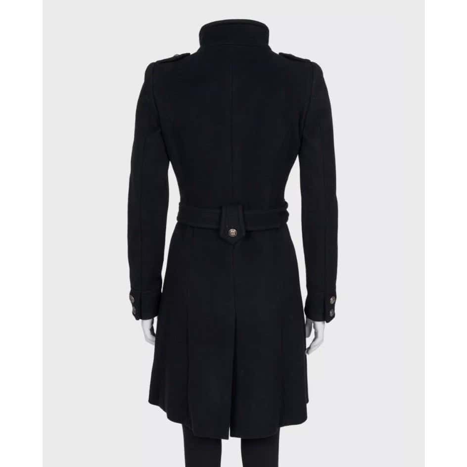 Roberto Cavalli Roberto Cavalli Black Wool & Cashmere Belted Coat Sz.40/ S Pre-owned Black Wool Good condition - Inside View