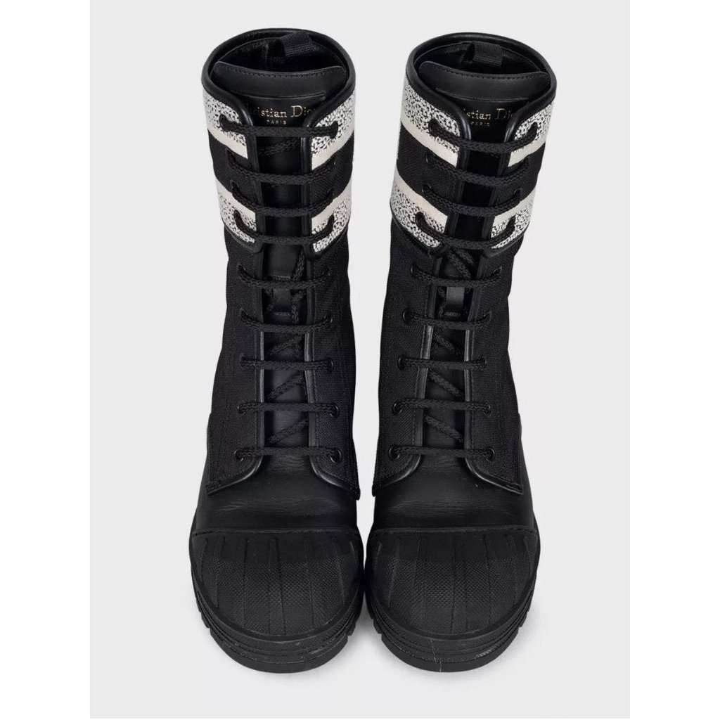 Christian Dior Christian Dior D-Major Black Leather Boots - Size 38.5 Pre-owned Black Leather Good condition - Back View