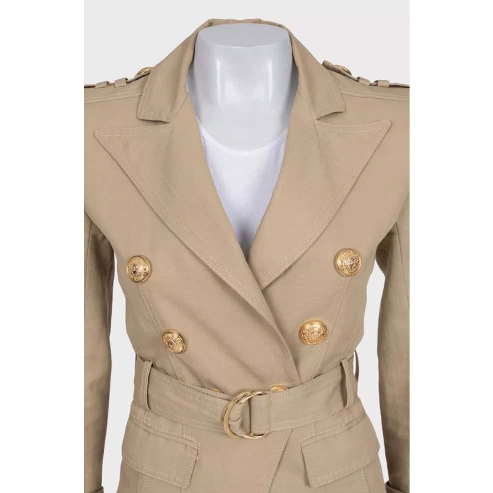 Balmain Balmain Beige Cotton-Linen Suit with Shorts Sz. EU 34 / S Pre-owned Beige Cotton Good condition - Box View
