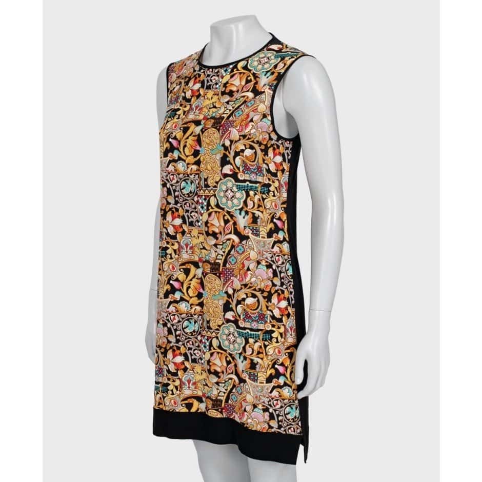Louis Vuitton Louis Vuitton Multicolor Geometric Sleeveless Dress Sz.M pre-owned Silver Good condition - Inside View