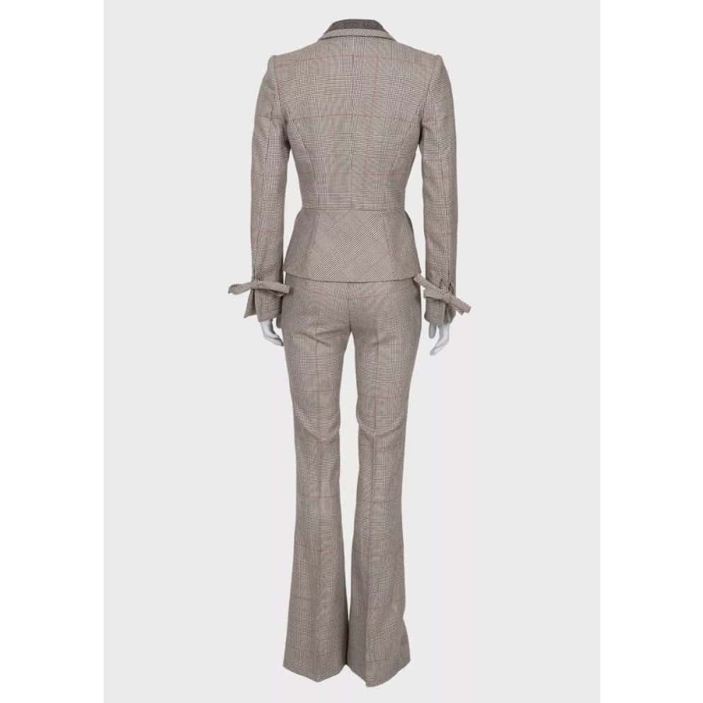 Gianfranco Ferré Gianfranco Ferre Chic Beige Wool Checked Suit - IT38/XS pre-owned Beige Wool Good condition - Inside View