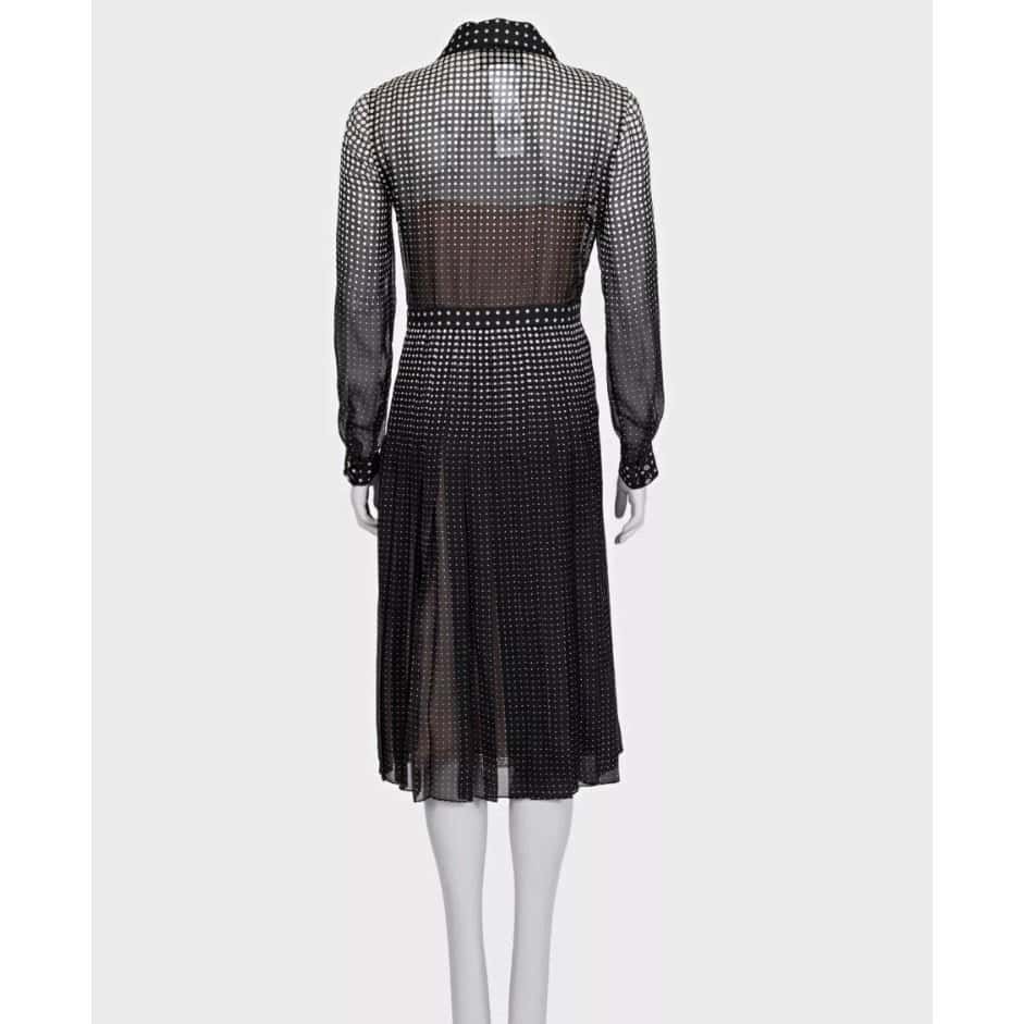 Gucci NWT Gucci 2024 Black Silk Fitted Dress - IT40/S pre-owned Black Silk Never worn, with tag - Inside View