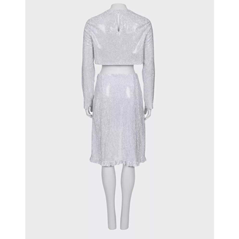 Miu Miu Miu Miu Silver Skirt Suit Sz.38 pre-owned Silver Good condition - Inside View