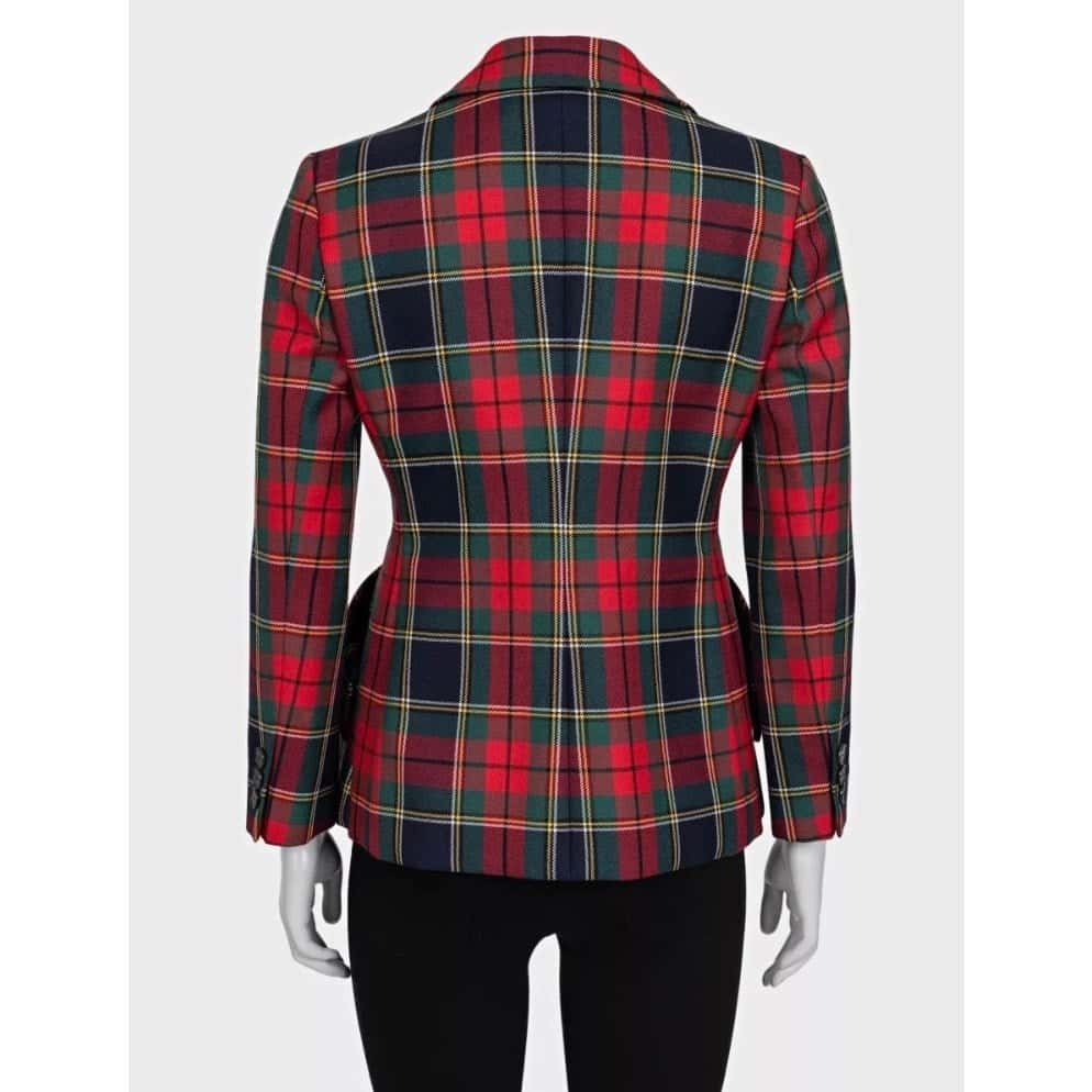 Christian Dior Christian Dior 2019 Tartan Fitted Wool Jacket Sz 40 pre-owned MultiColor Wool Good condition - Inside View