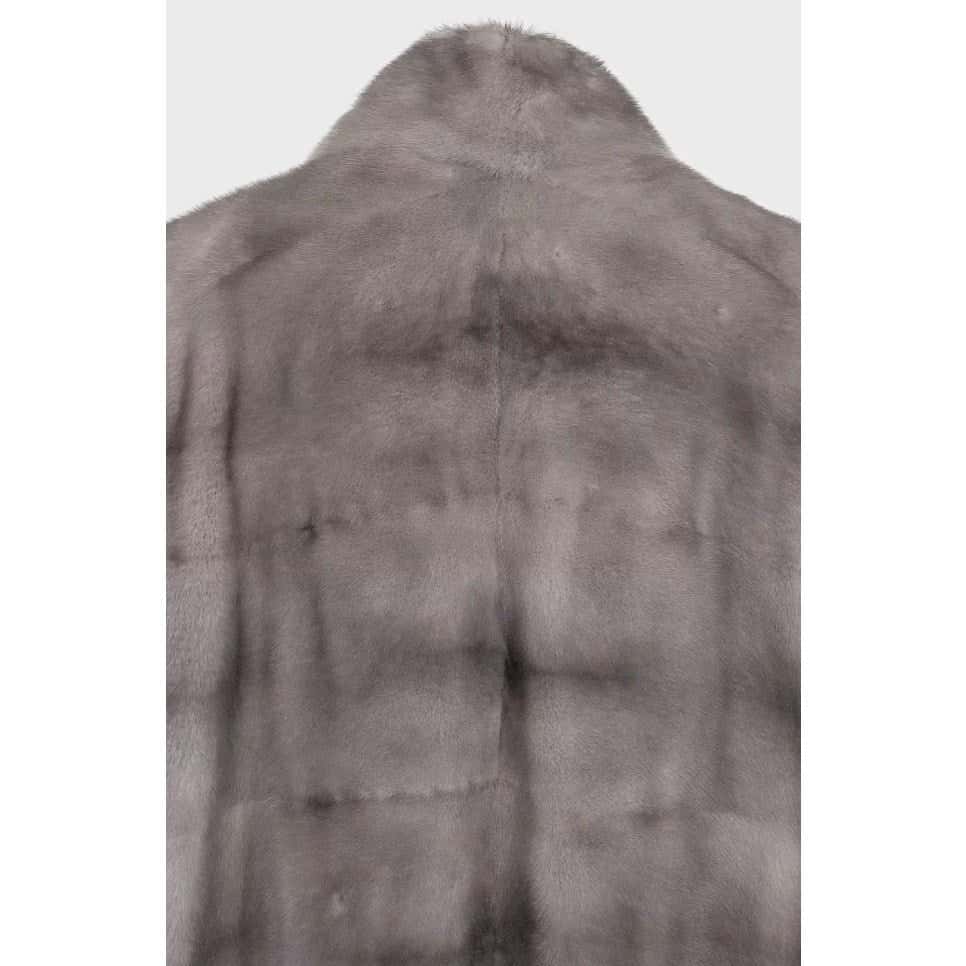 Gianfranco Ferré Gianfranco Ferre Gray Faux Fur Coat High Collar Sz L pre-owned Grey Good condition - Box View
