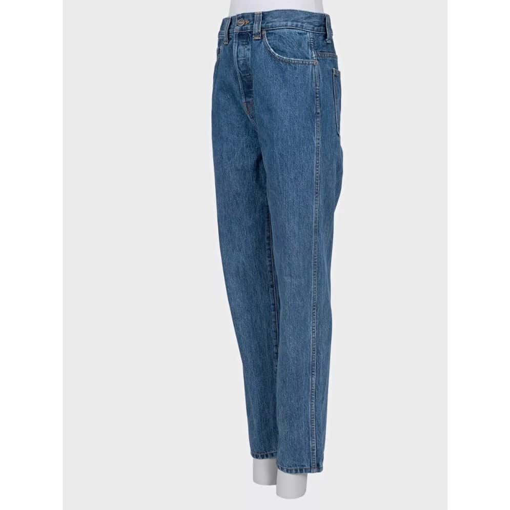 Khaite Khaite Blue Straight Fit Jeans - Size W26/M  Pre-owned Blue Cotton Good condition - Back View