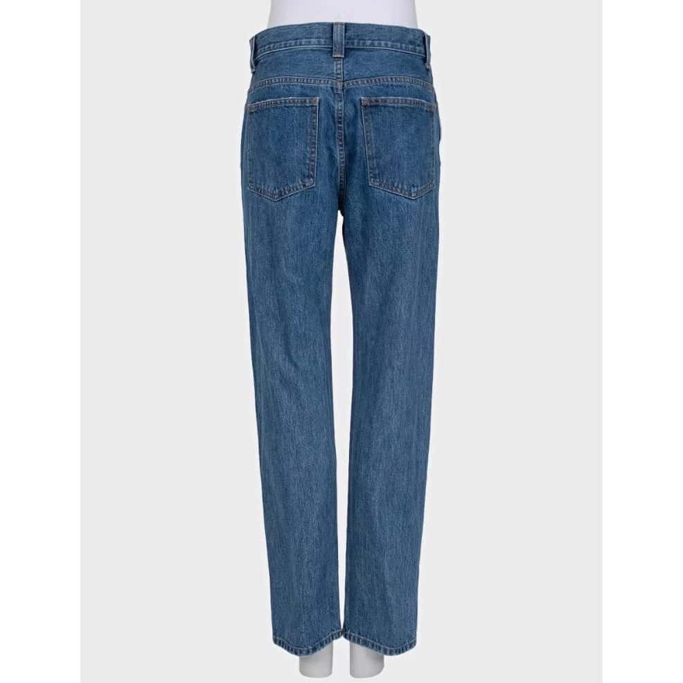 Khaite Khaite Blue Straight Fit Jeans - Size W26/M  Pre-owned Blue Cotton Good condition - Inside View
