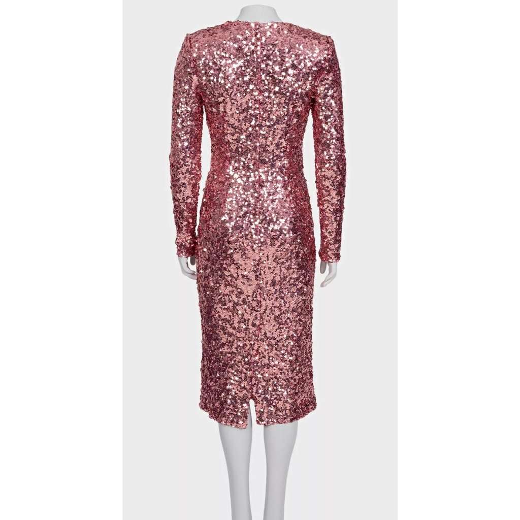 Dolce & Gabbana Dolce & Gabbana Pink Sequin Dress - Size M/IT42 Pre-owned Pink Cotton Good condition - Inside View