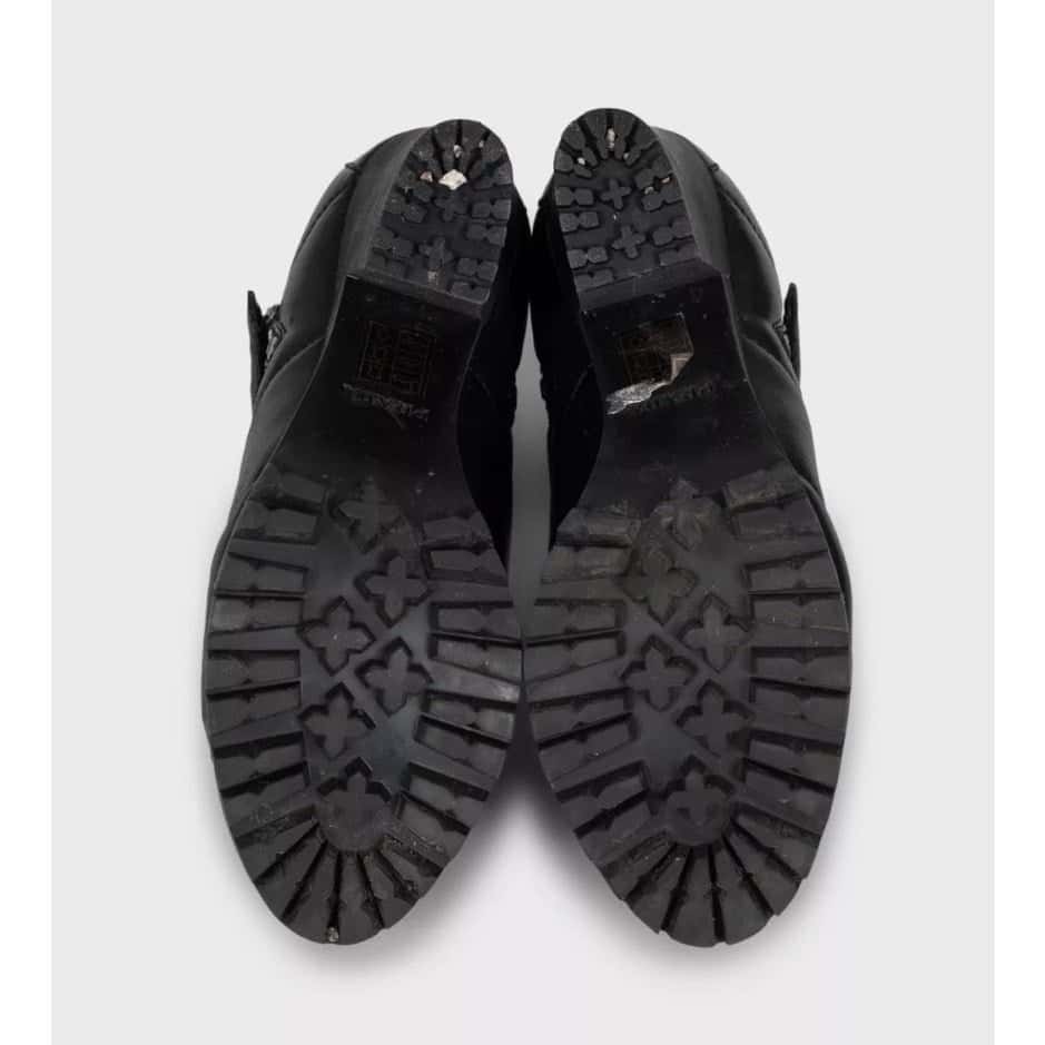 Prada Prada Sport Black Leather Ankle Boots Size 37.5 pre-owned Black Leather Good condition - Box View