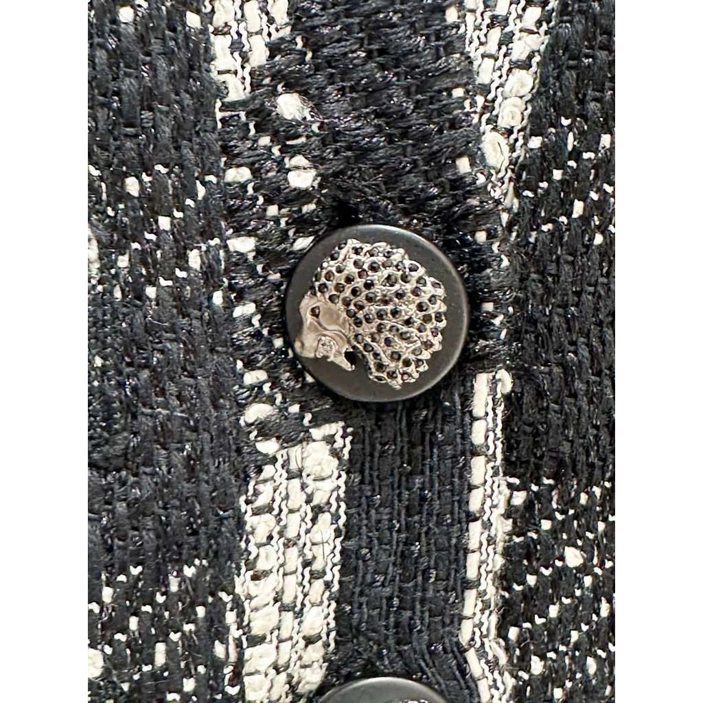Chanel Chanel 2008 Karl Lagerfeld Metallic Fantasy Tweed Jacket Sz 40 pre-owned Black Tweed Good condition - Model View