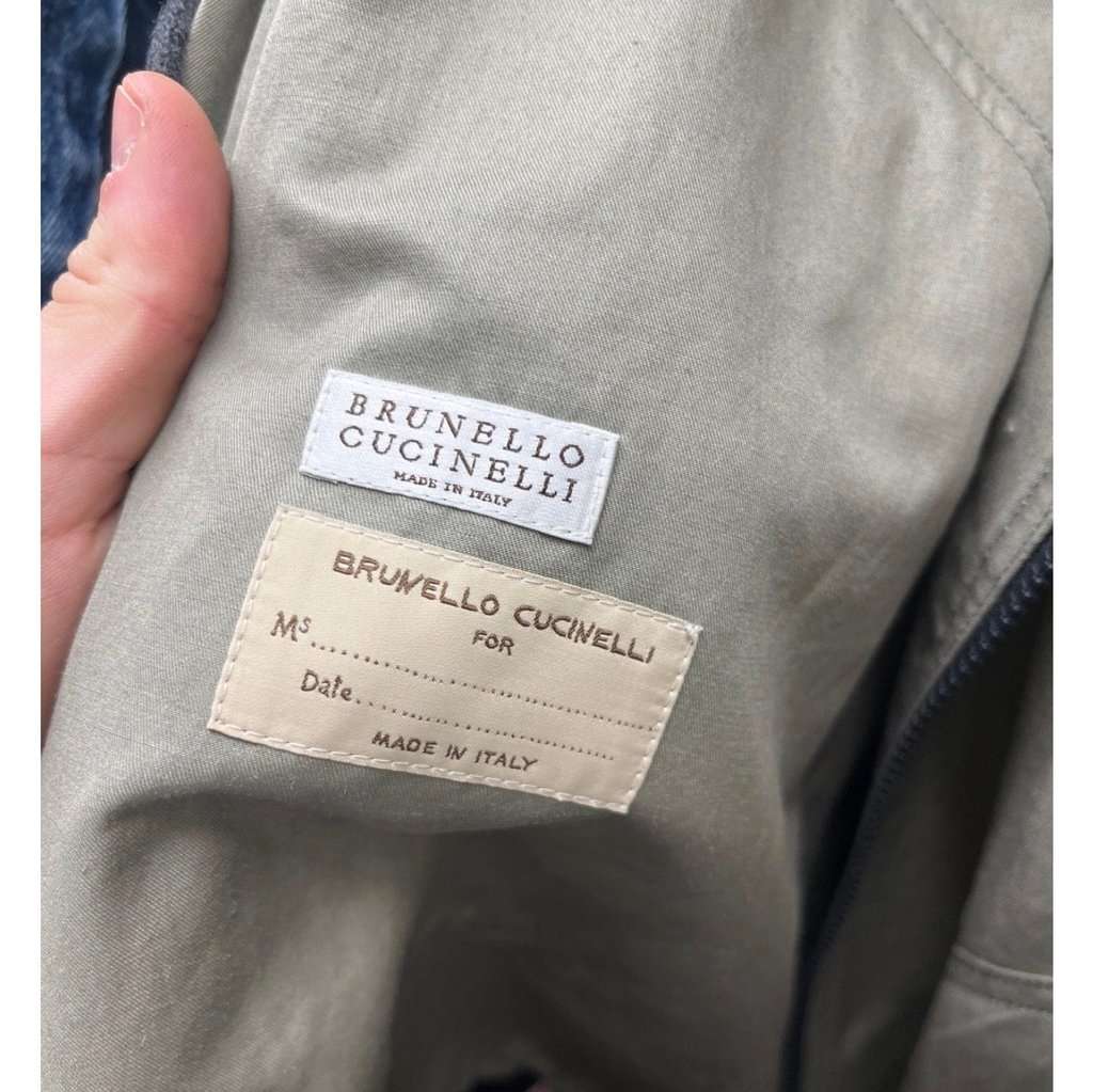 Brunello Cucinelli Brunello Cucinelli Green Hooded Coat - IT40/S Pre-owned Green Cotton Good - Box View