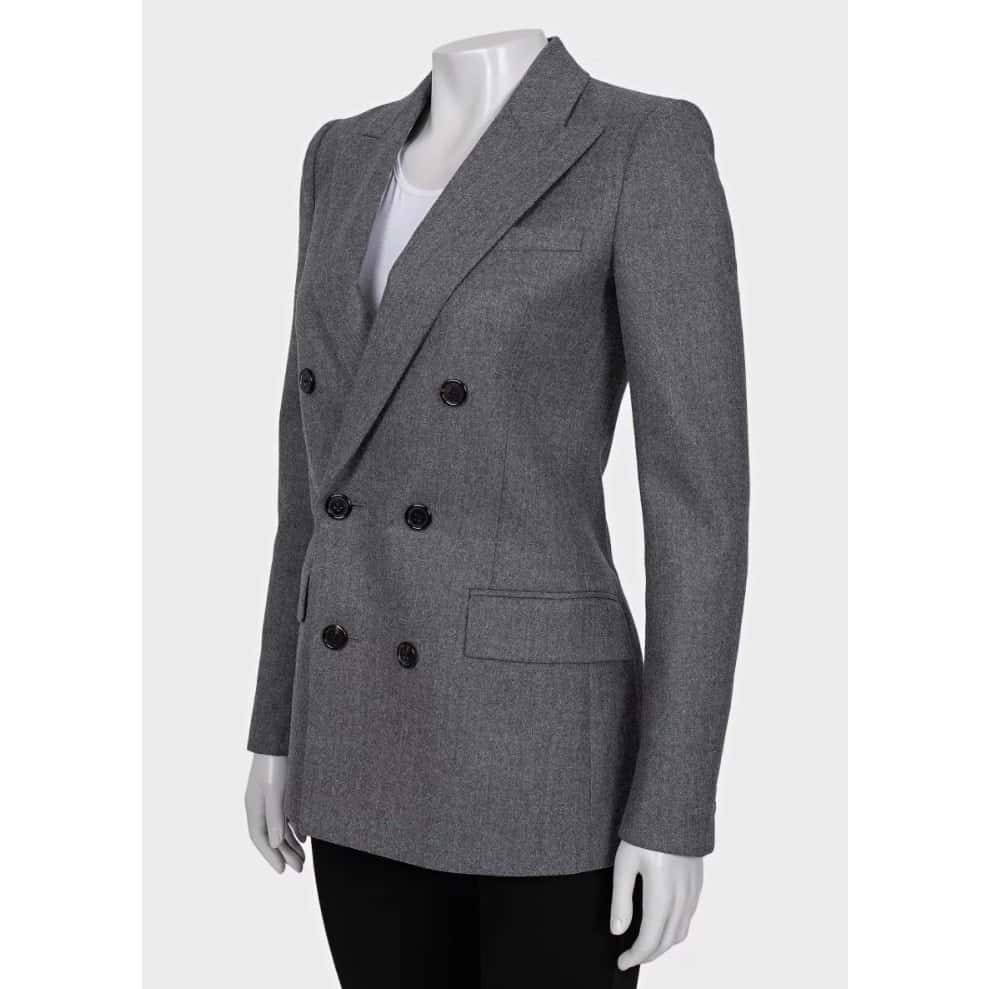 Saint Laurent NWOT Saint Laurent Grey Wool Fitted Jacket - Size S / FR36 Pre-owned Grey Wool Never worn - Inside View