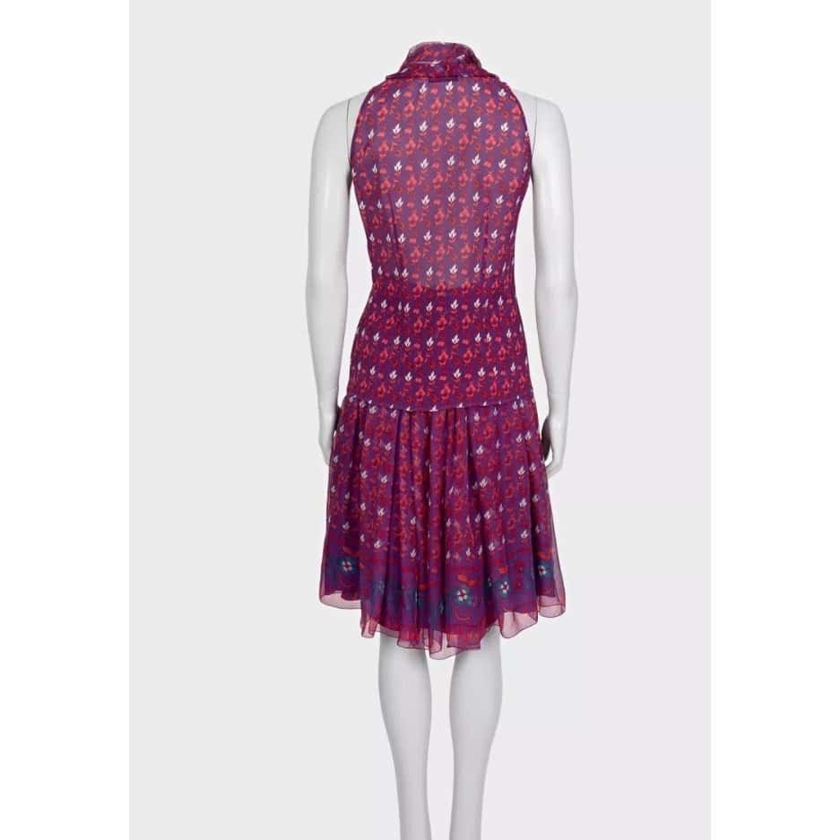 Christian Dior Christian Dior Elegant Purple Silk Suit - Size L Pre-owned Purple Silk Good - Inside View
