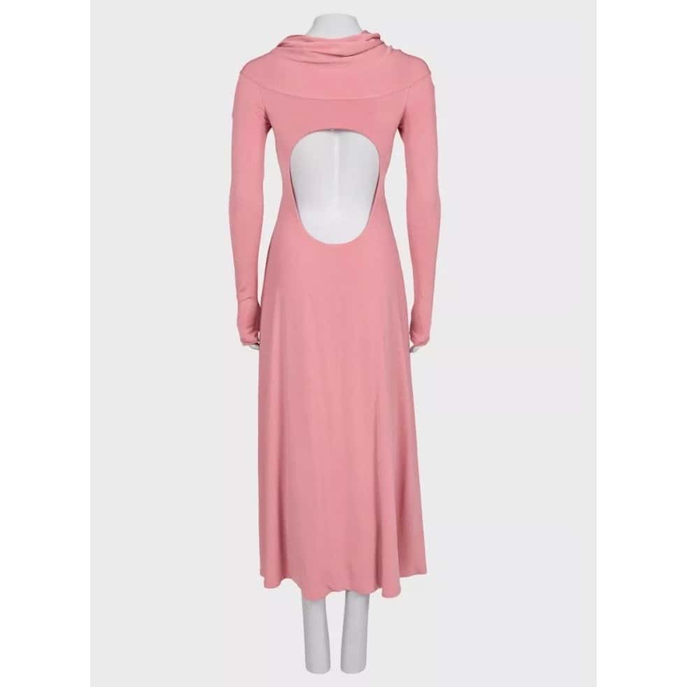 Khaite Khaite Pink Viscose Blend Back-Cut Dress - Size S pre-owned Pink Good - Inside View