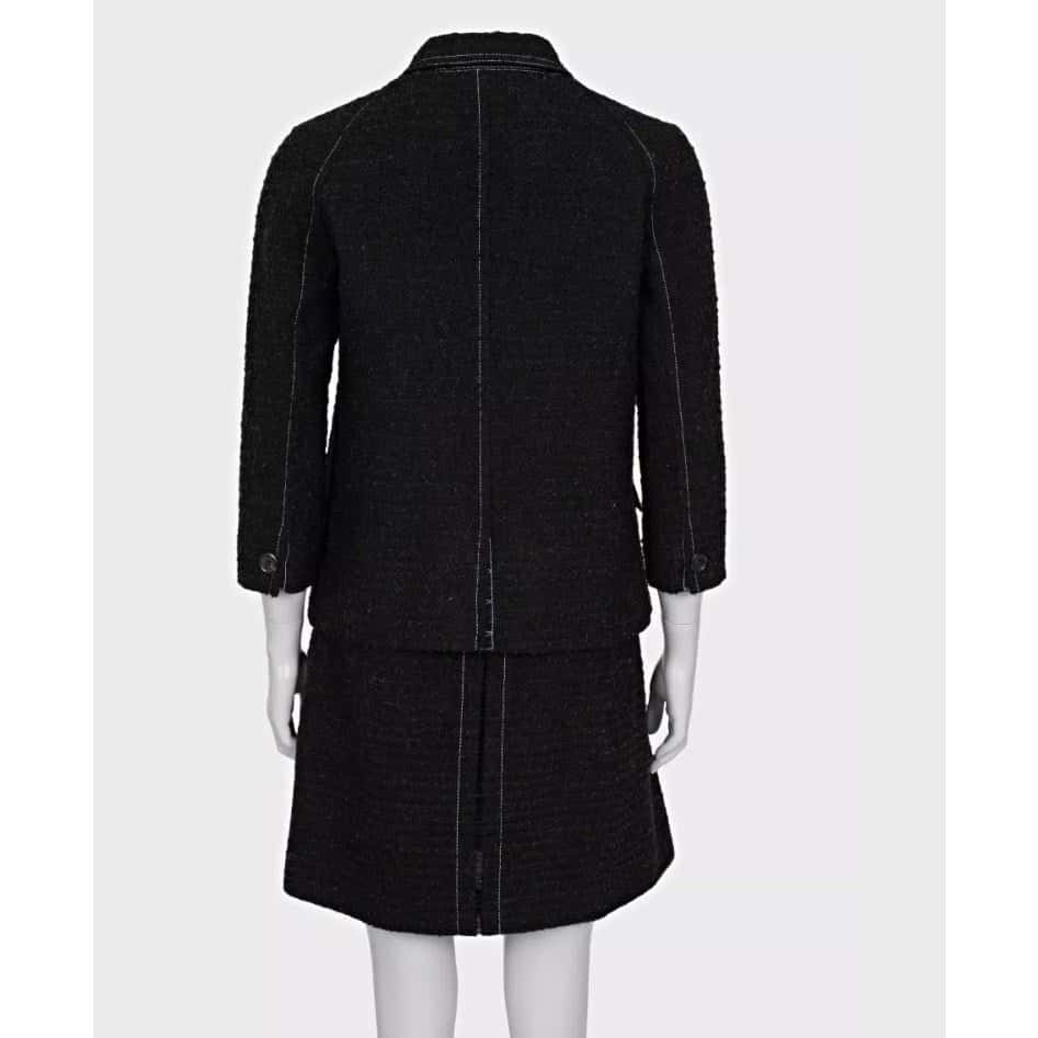Louis Vuitton Louis Vuitton Brown Tweed Jacket & Skirt Set Sz.38 Pre-owned Brown Tweed Good - Inside View