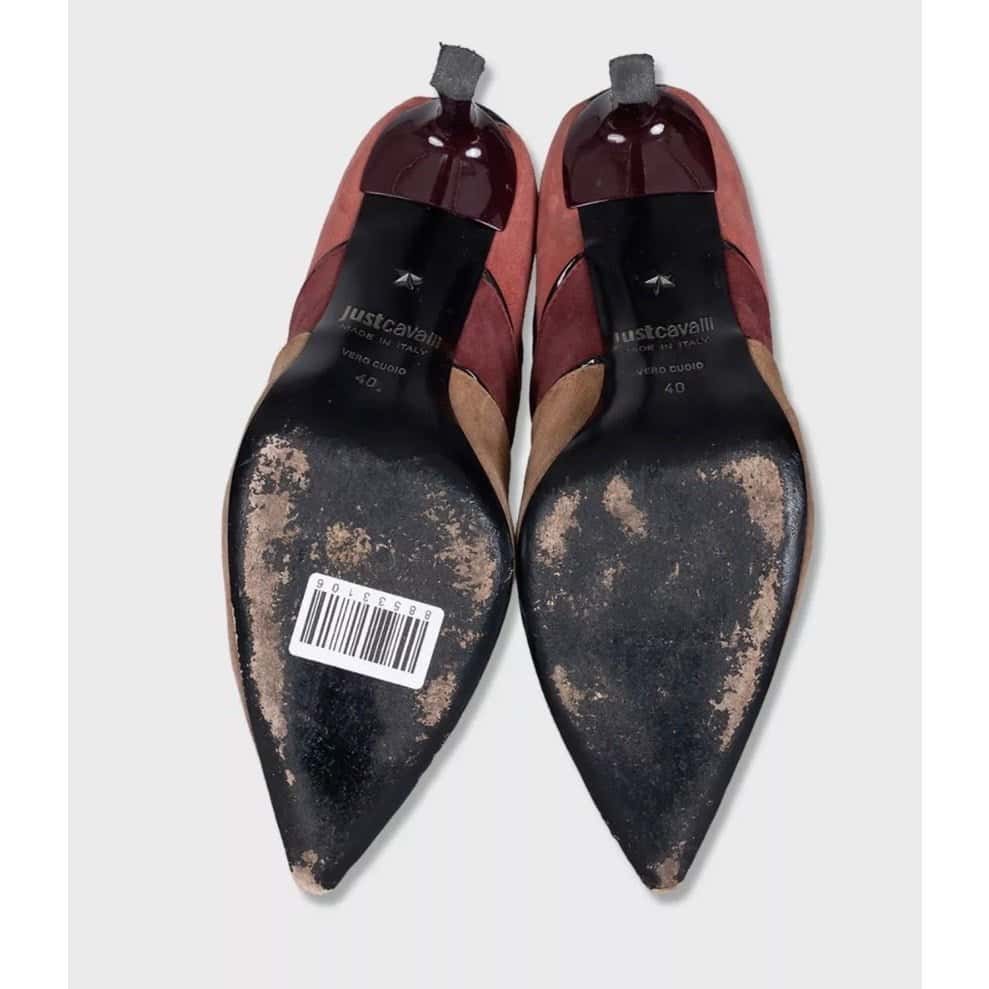 Roberto Cavalli Roberto Cavalli Just Cavalli Multi-Color Suede Ankle Boots EU 40 pre-owned MultiColor Suede Good - Box View