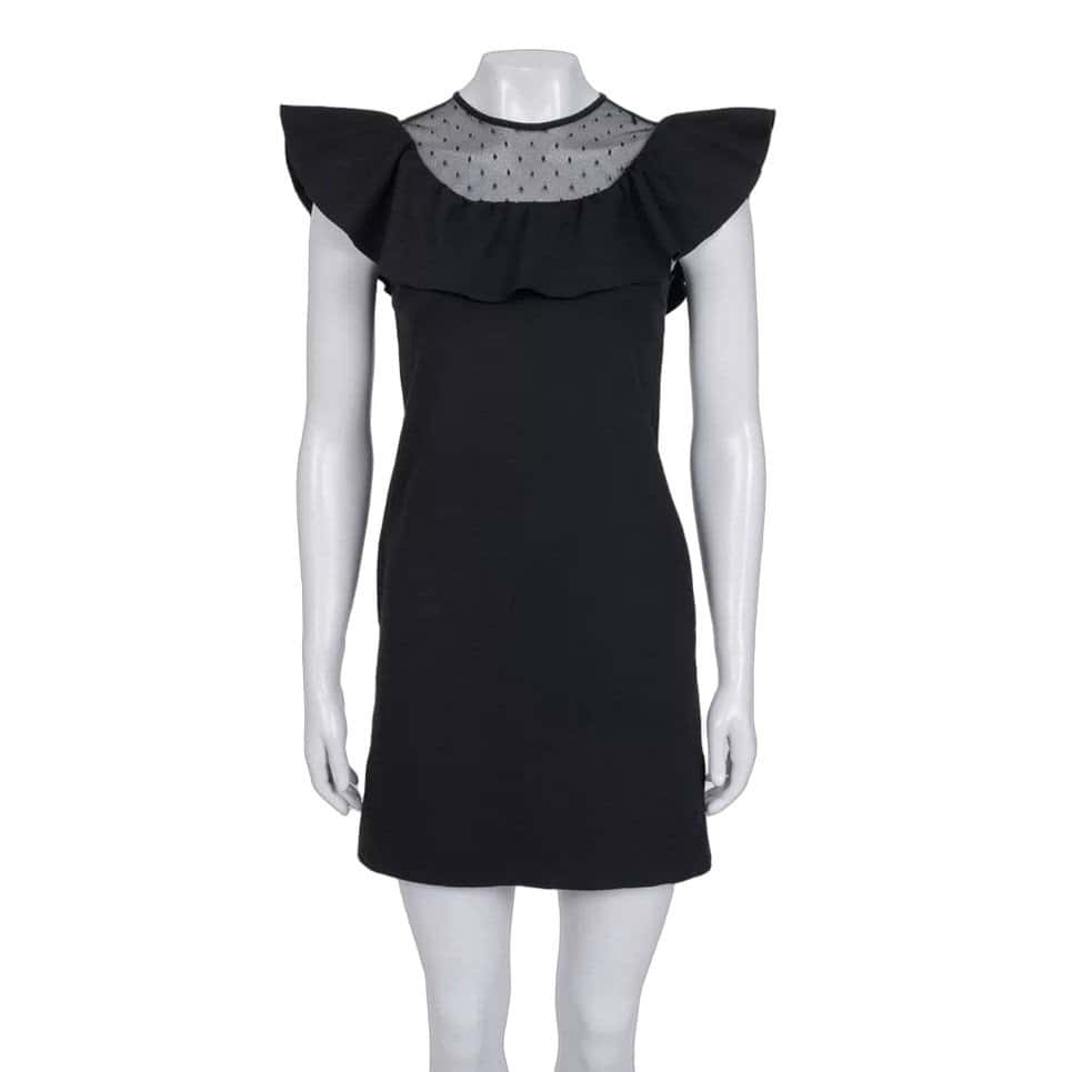 Valentino Red Valentino Black Fitted Dress Sz.XS pre-owned Black Good condition - Front View