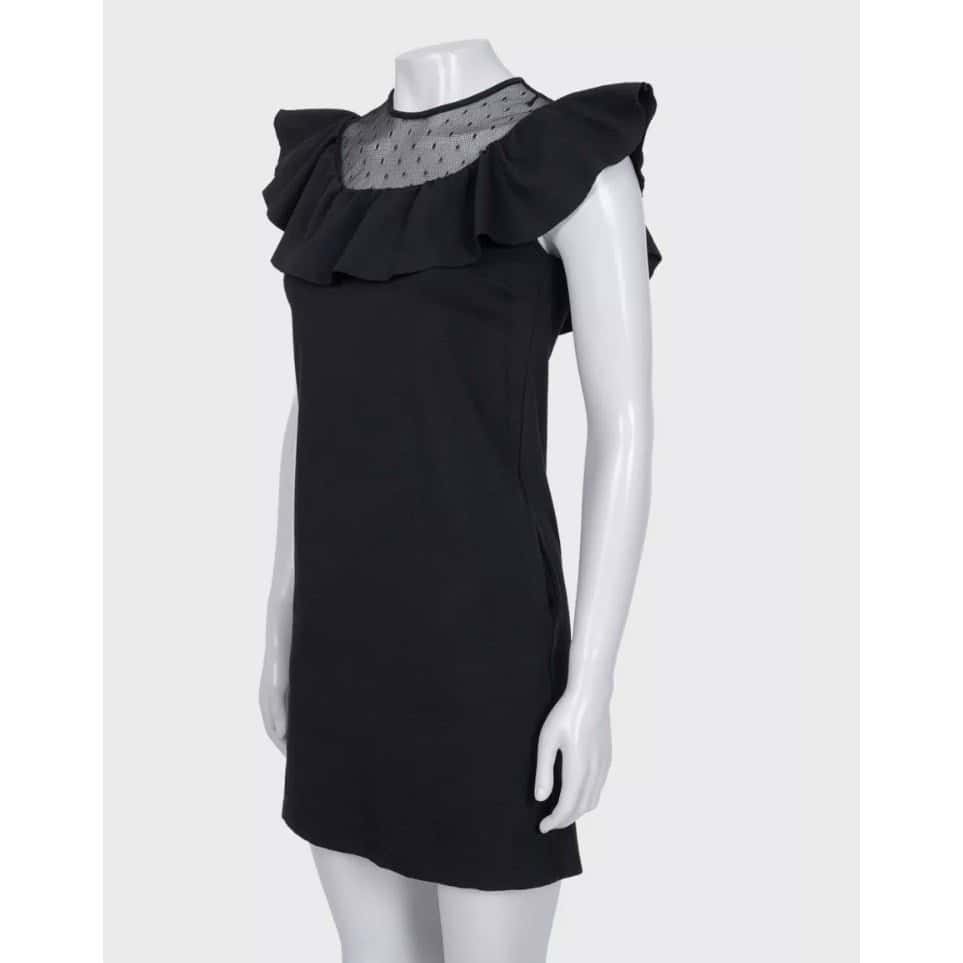 Valentino Red Valentino Black Fitted Dress Sz.XS pre-owned Black Good condition - Back View
