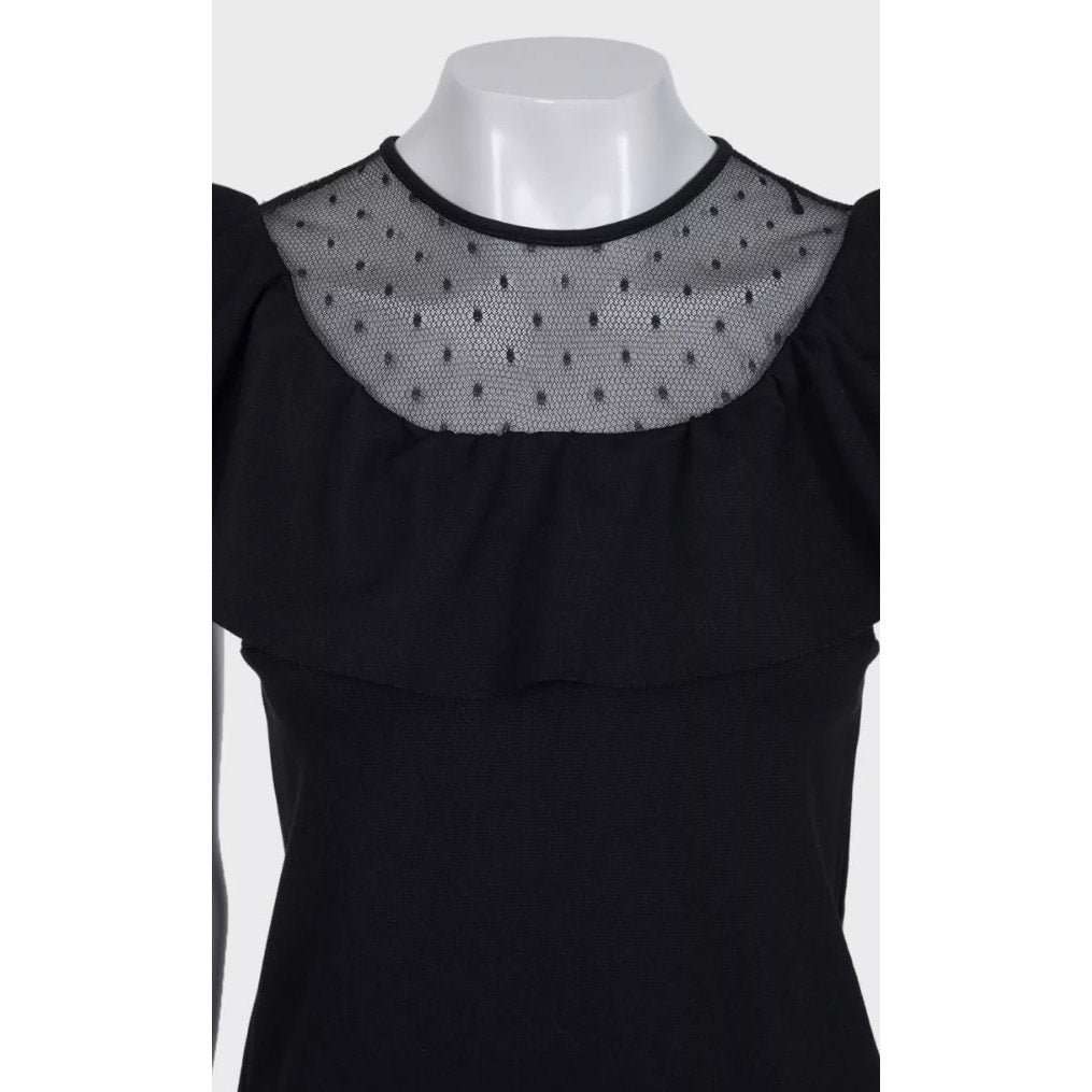 Valentino Red Valentino Black Fitted Dress Sz.XS pre-owned Black Good condition - Model View