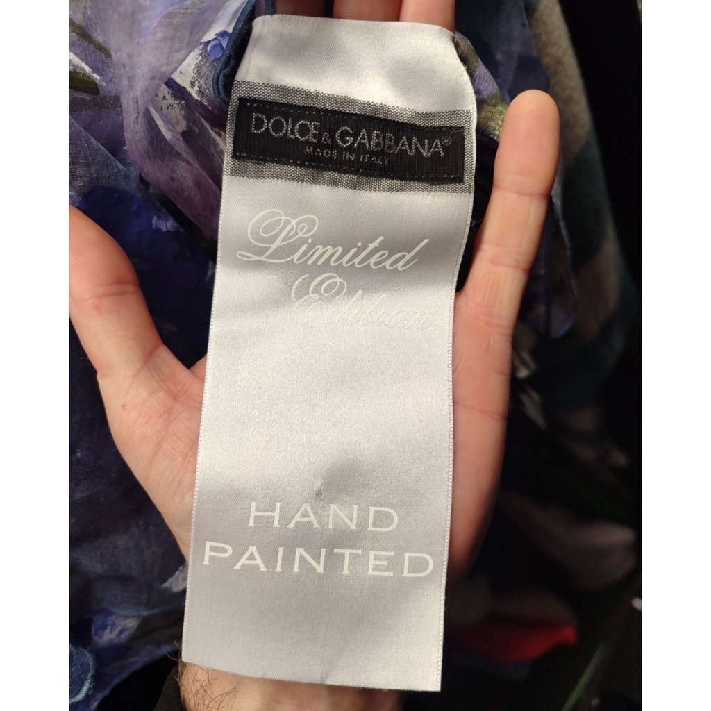 Dolce & Gabbana NWT Dolce & Gabbana Sheer Silk Floral Dress Size 44/L pre-owned Purple Silk Never worn, with tag - Box View