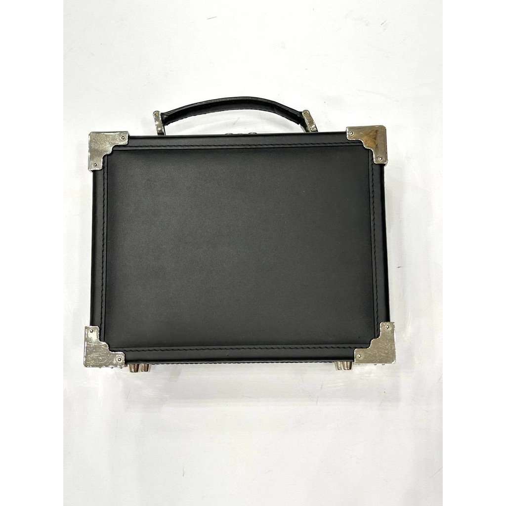 Aspinal of London Aspinal of London Black Leather Mini Trunk Bag pre-owned Black Leather Good condition - Inside View