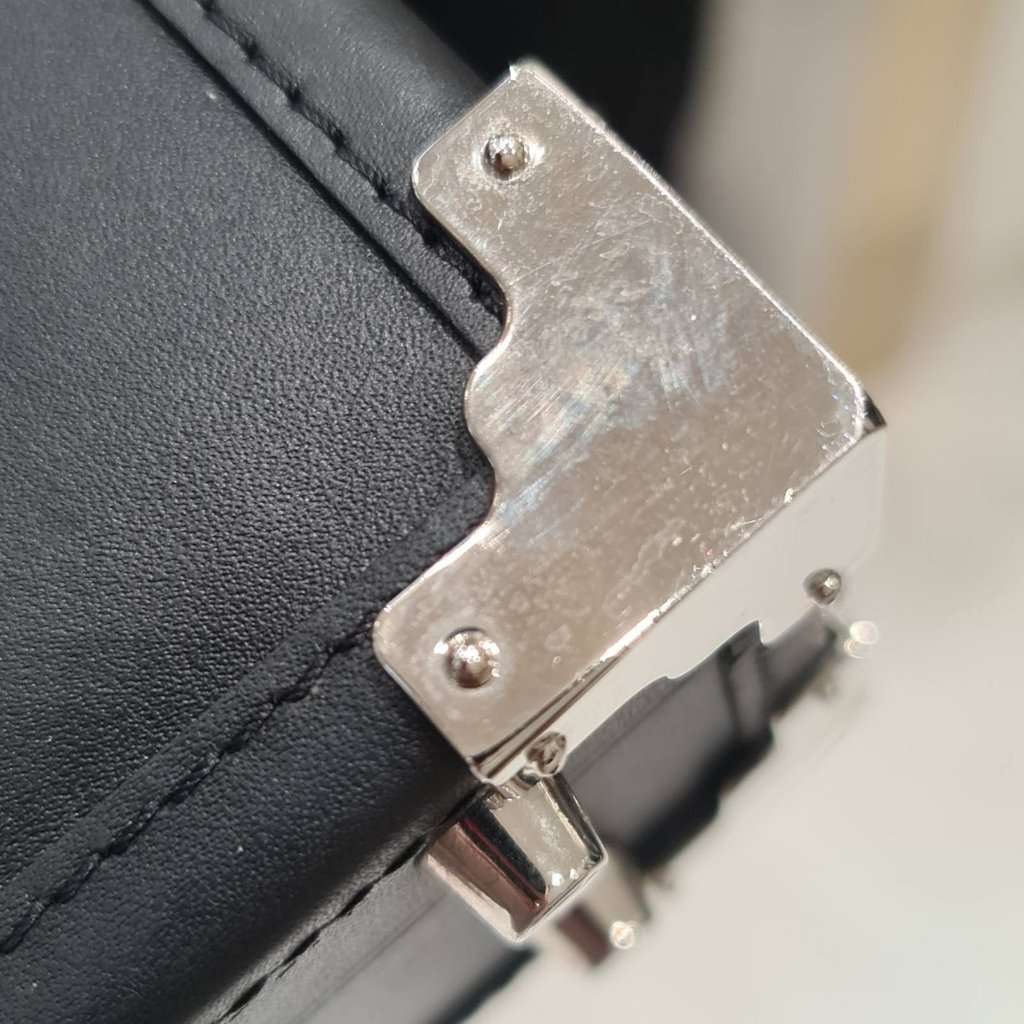 Aspinal of London Aspinal of London Black Leather Mini Trunk Bag pre-owned Black Leather Good condition - Box View