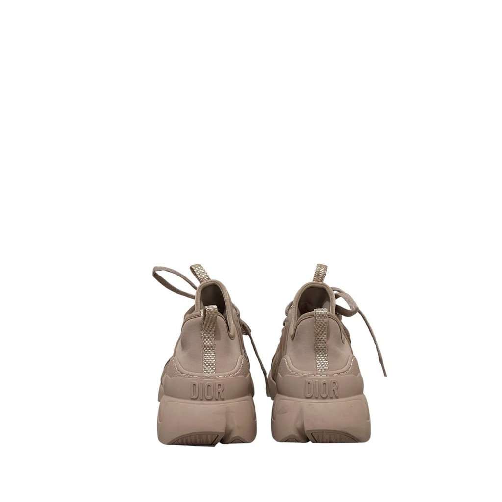 Dior Dior D-Connect Lace-Up  Beige Leather & PVC Sneakers  sz.37.5 pre-owned Beige Lace Good condition - Model View