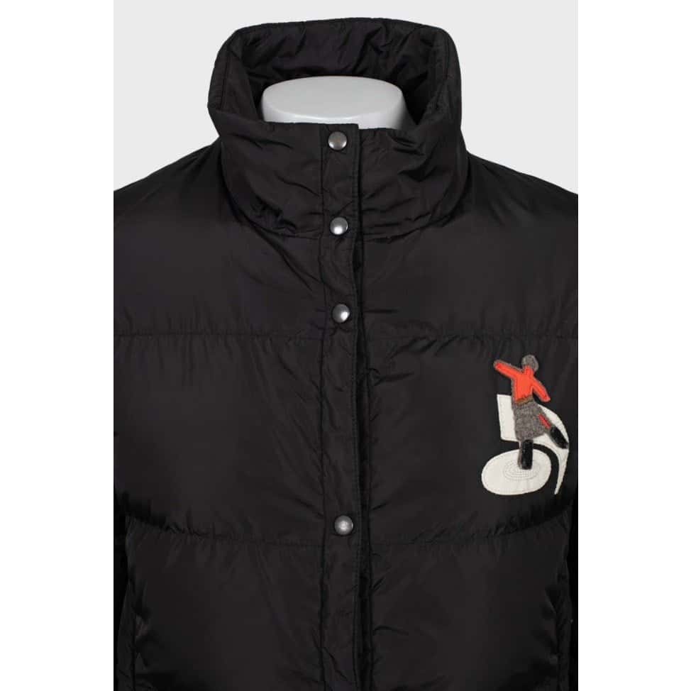 Prada Prada Black Ski Jacket with Patches M / IT42 pre-owned Black Good condition - Model View