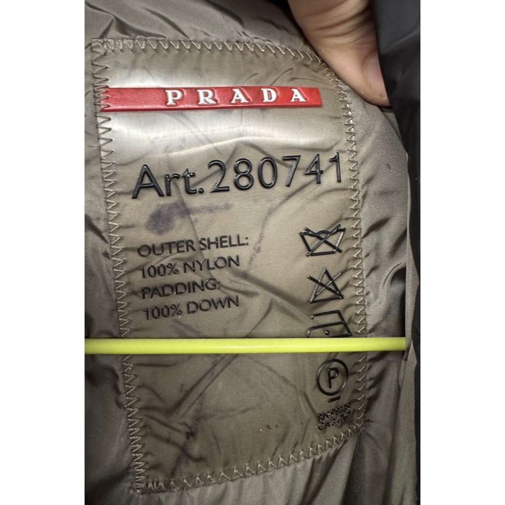 Prada Prada Black Ski Jacket with Patches M / IT42 pre-owned Black Good condition - Box View