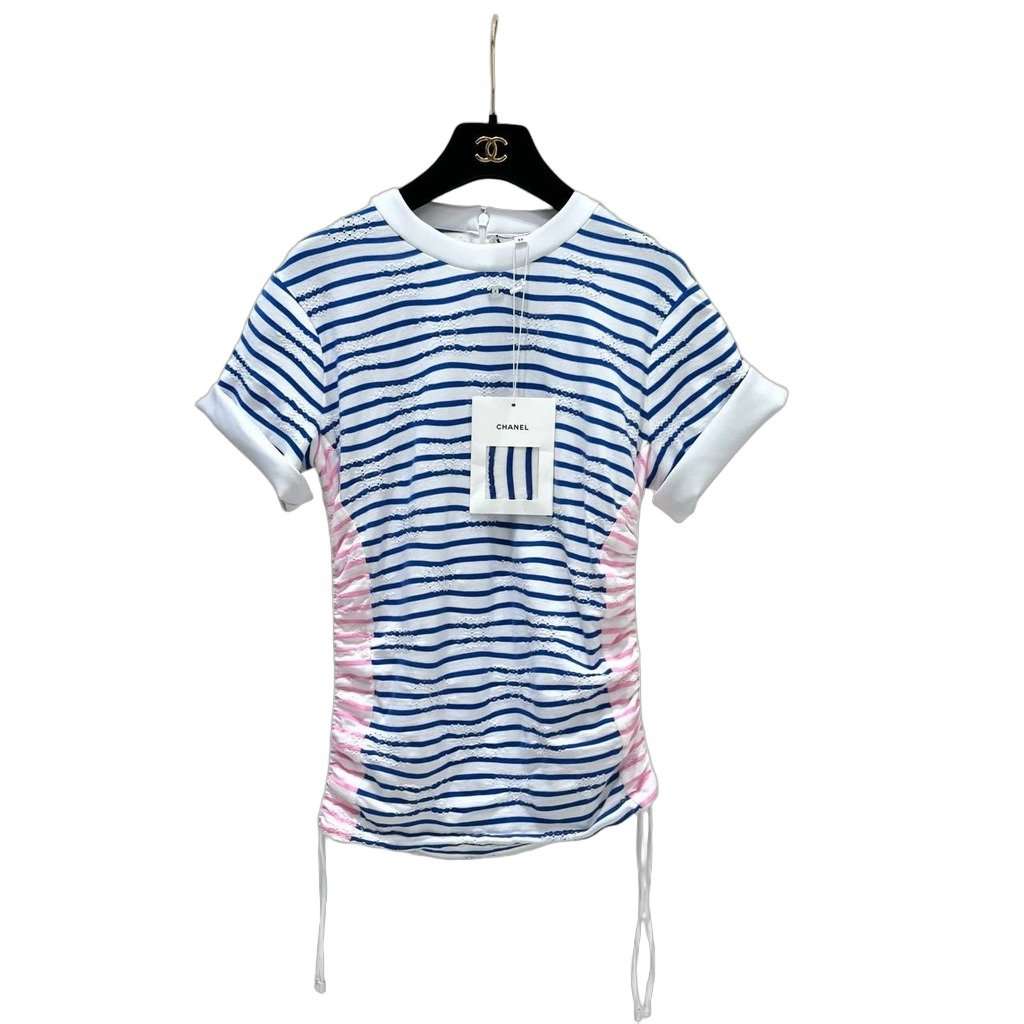Chanel Chanel COCO Mark  24S Collection T-Shirt Top  Sz.34/XS Pre-owned White Never worn - Front View