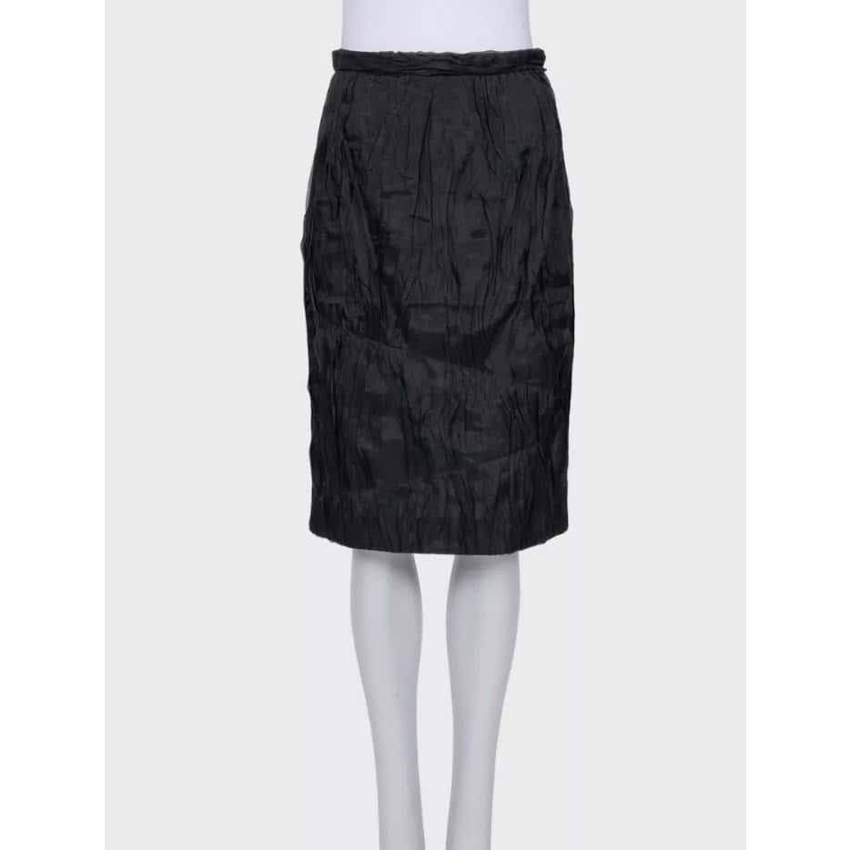 Dolce & Gabbana Dolce & Gabbana Black Silk Pleated Suit - IT40/S pre-owned Black Silk Good condition - Model View